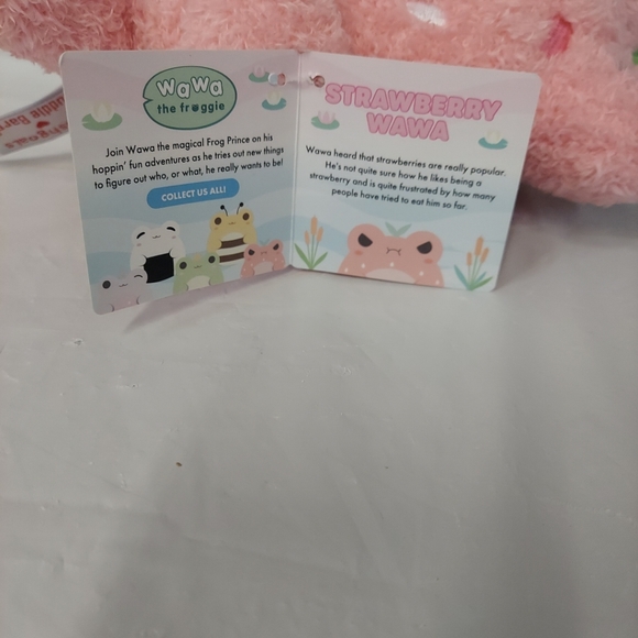 Plush Goals Cuddle Barn Strawberry Wawa The Froggie Plush Animal NWT - Picture 5 of 6